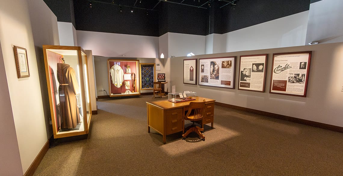 A view of the Solanus Casey Center museum prior to renovation.