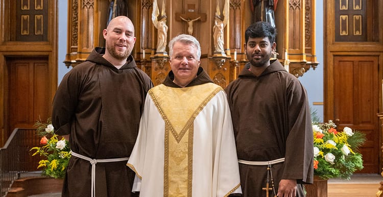 Capuchins Welcome Two New Friars into the Order