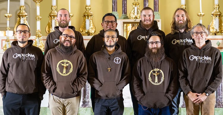 The 2024-2025 Postulant Class from the Province of St. Joseph, Province of St. Mary and Province of the Sacred Stigmata.