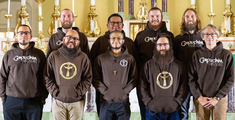 The 2024-2025 Postulant Class from the Province of St. Joseph, Province of St. Mary and Province of the Sacred Stigmata.